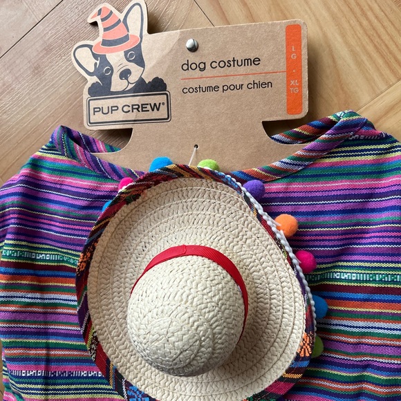 Pup Crew Serape & Sombrero Dog Halloween Costume - Picture 3 of 9